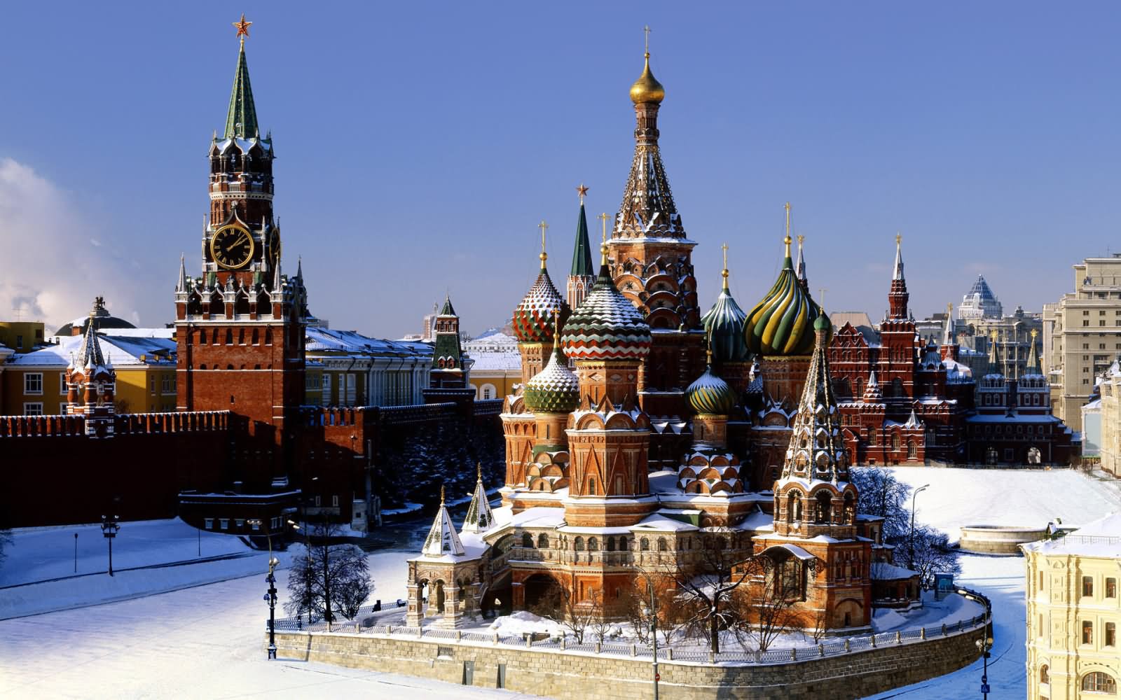 The Moscow Kremlin Under The Snow
