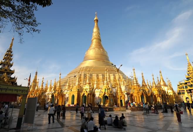 The Shwedagon Pagoda In Yangon