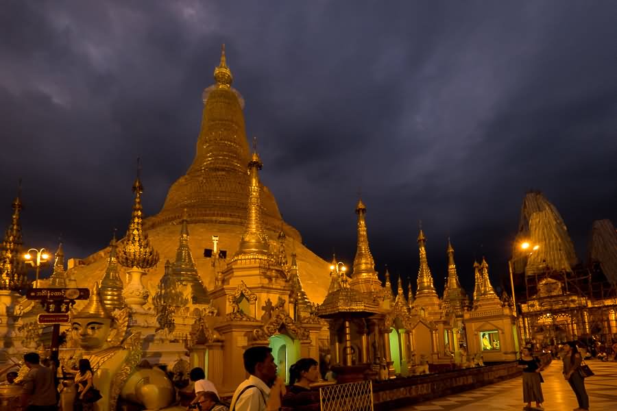 The Shwedagon Pagoda Looks More Beautiful At Night