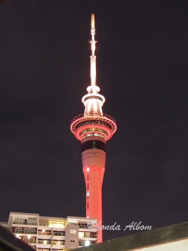 The Sky Tower Looks Amazing With Night Lights