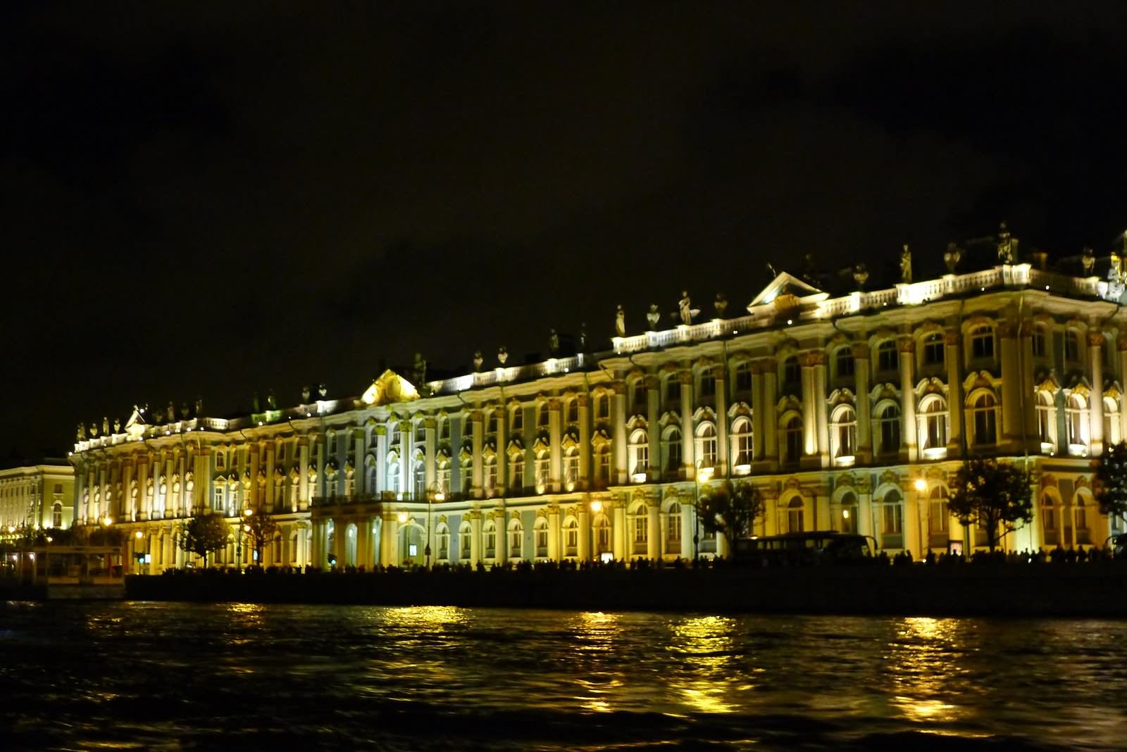 The Winter Palace At Hermitage Museum Night View