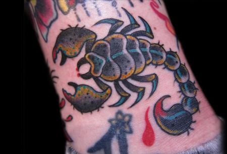 Traditional Scorpion Tattoo Design