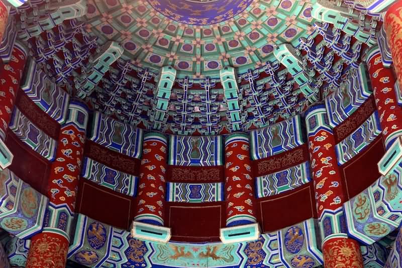 Adorable Ceiling Of The Temple Of Heaven Inside Picture