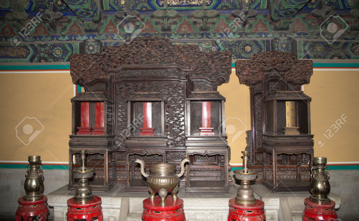 Altar Inside The Temple Of Heaven, Beijing