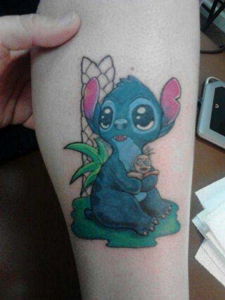 Amazing Cute Stitch Tattoo Design
