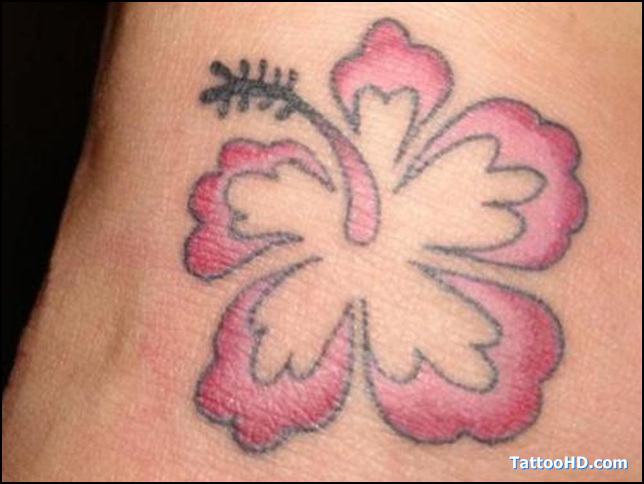 Amazing Hibiscus Tattoo Image