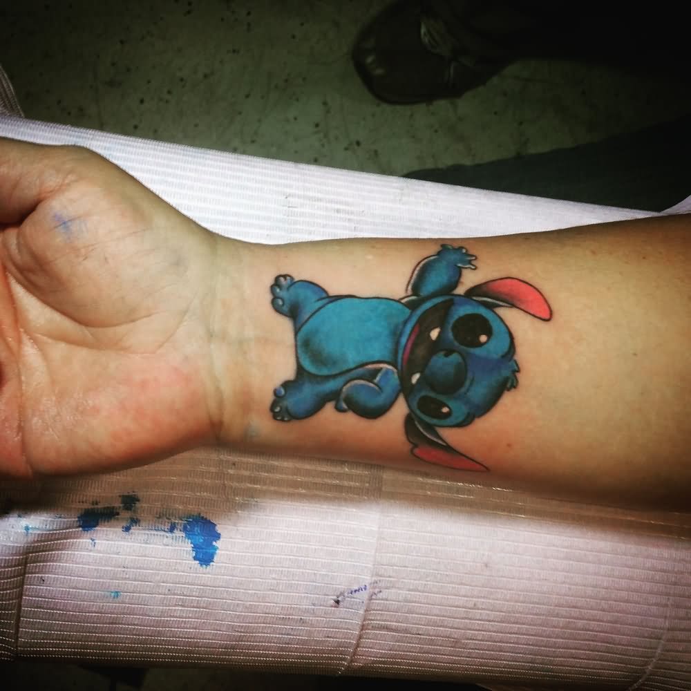 Amazing Stitch Tattoo On Wrist