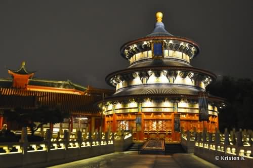 Beautiful Picture Of Temple Of Heaven At Night