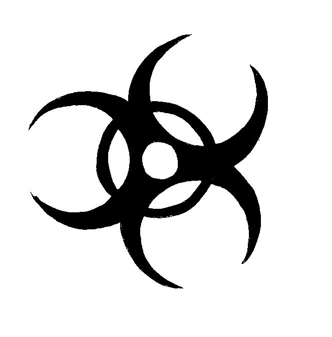 Biohazard Symbol Tattoo Stencil By xxDistortion