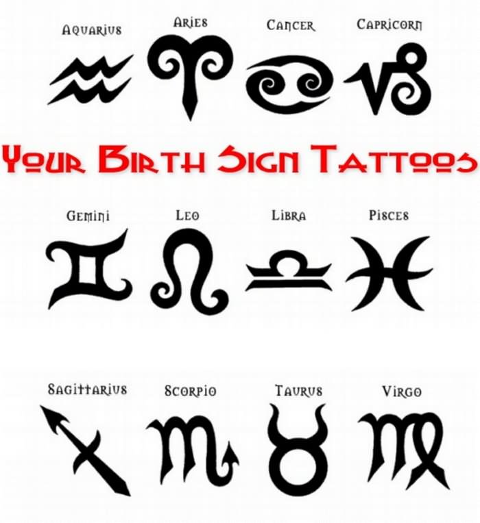 Chinese Zodiac Symbol Tattoo Design