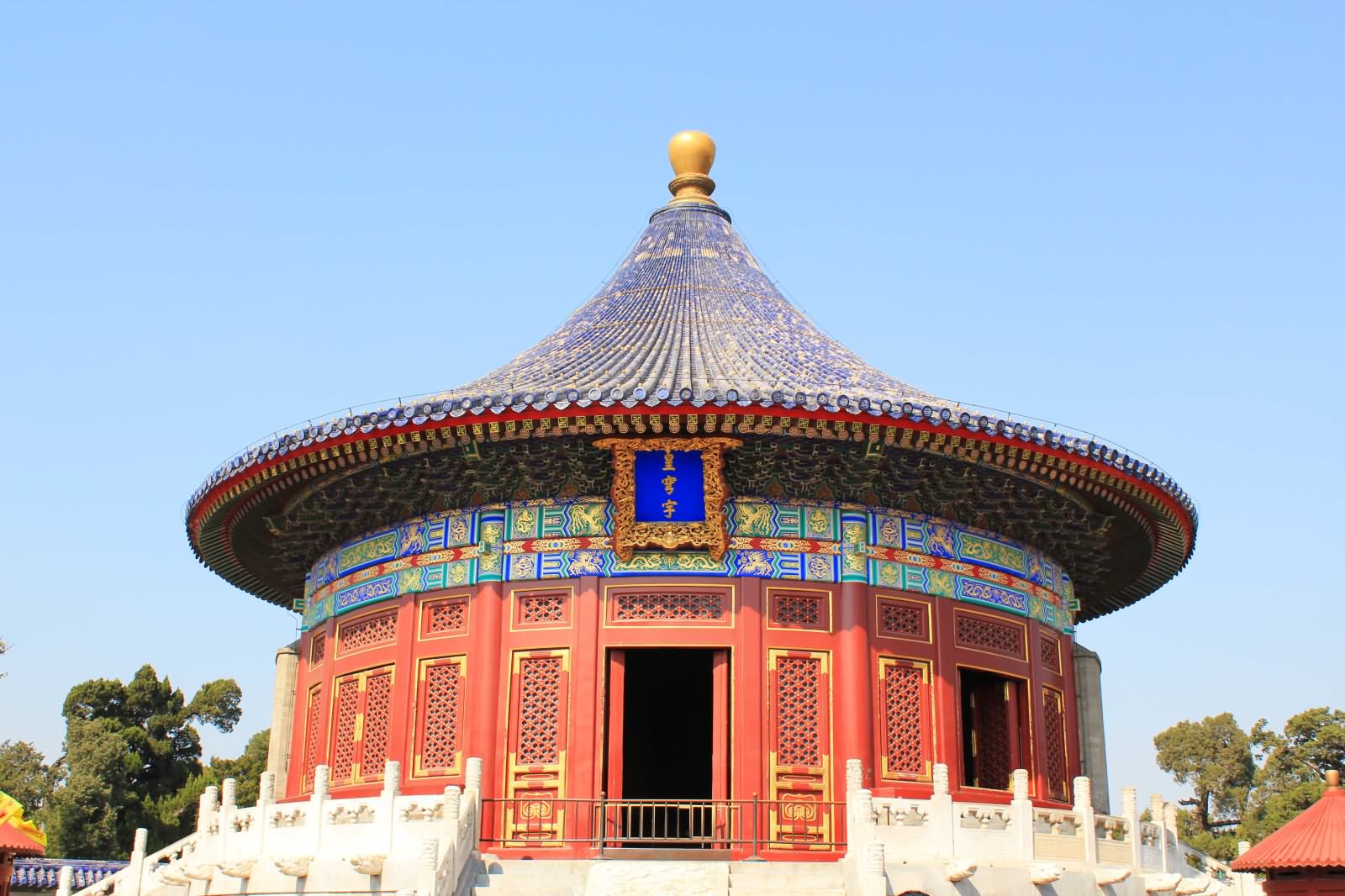 Closeup Of The Temple of Heaven Prayer Hall In Beijing