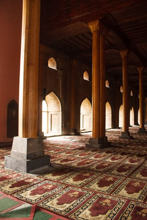 Columns Inside Prayer Room Of Jamia Masjid