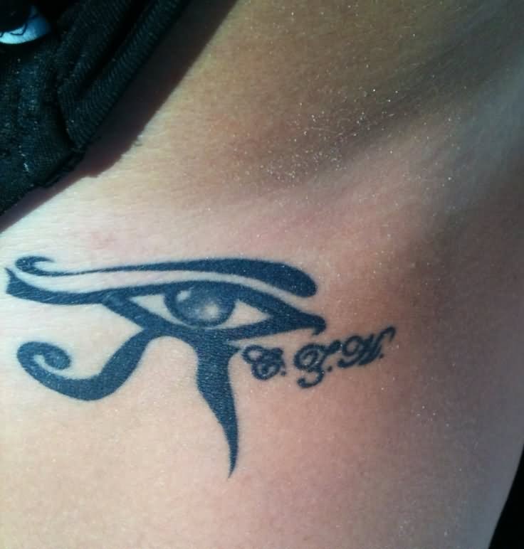 Cool Egyptian Eye Of Horus Symbol Tattoo Design