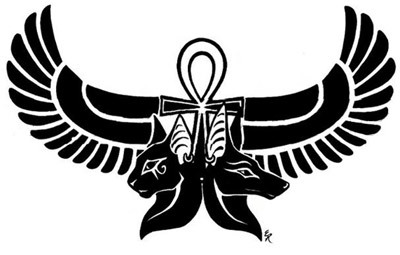 Egyptian Anubis Symbol Tattoo Design