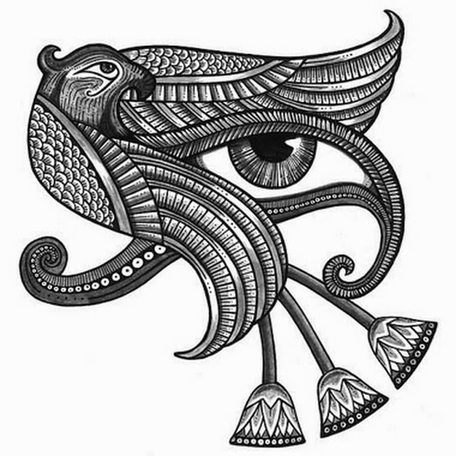 Egyptian Eye Of Horus Symbol Tattoo Design By Anita Inverarity