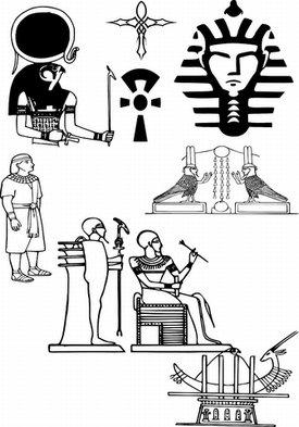 Egyptian Mummy Symbol Tattoo Design