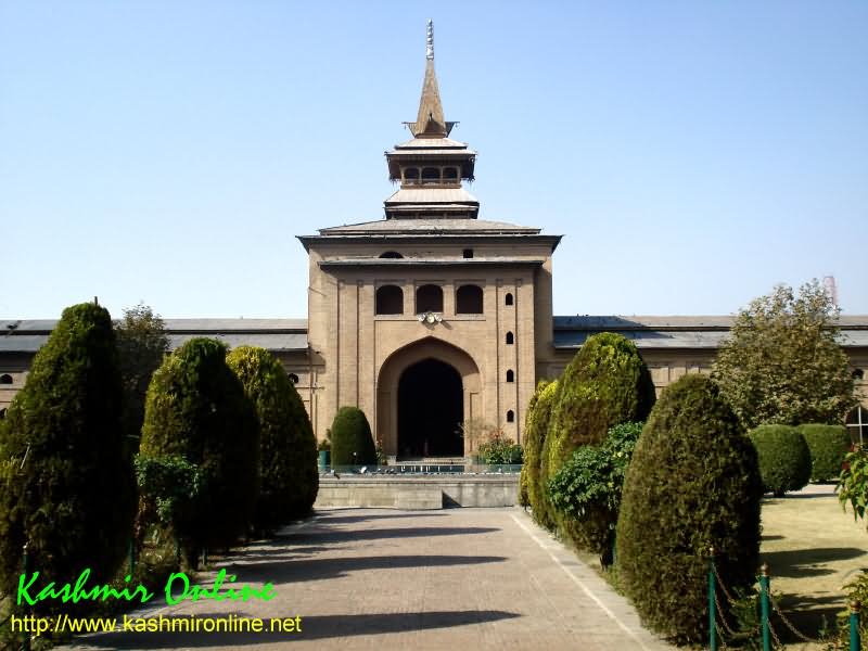 Front Entrance Of The Jamia Masjid, Srinagar