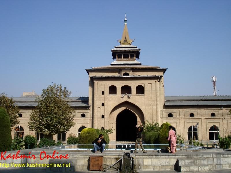 Front View Of The Jamia Masjid, Srinagar