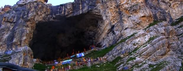 Holy Cave At The Amarnath Temple, Jammu And Kashmir