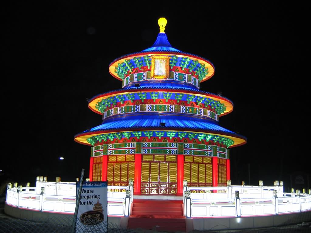 Incredible Night View Of The Temple Of Heaven, Beijing