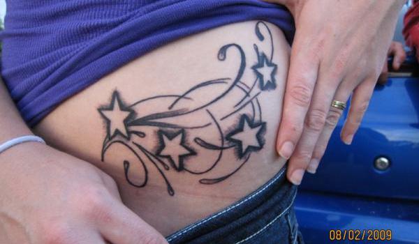 Star Symbols Tattoo Design For Women