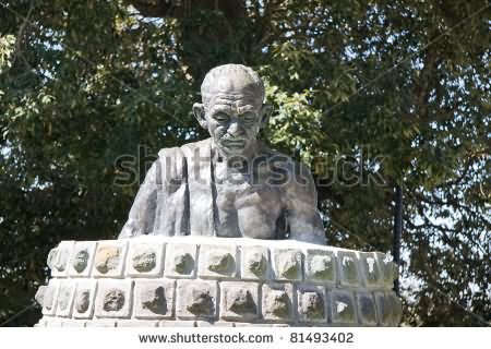 Statue Of Mahatma Gandhi At The Ridge, Shimla