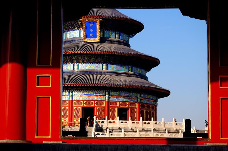 The View Of Temple of Heaven From The Main Entrance Gate