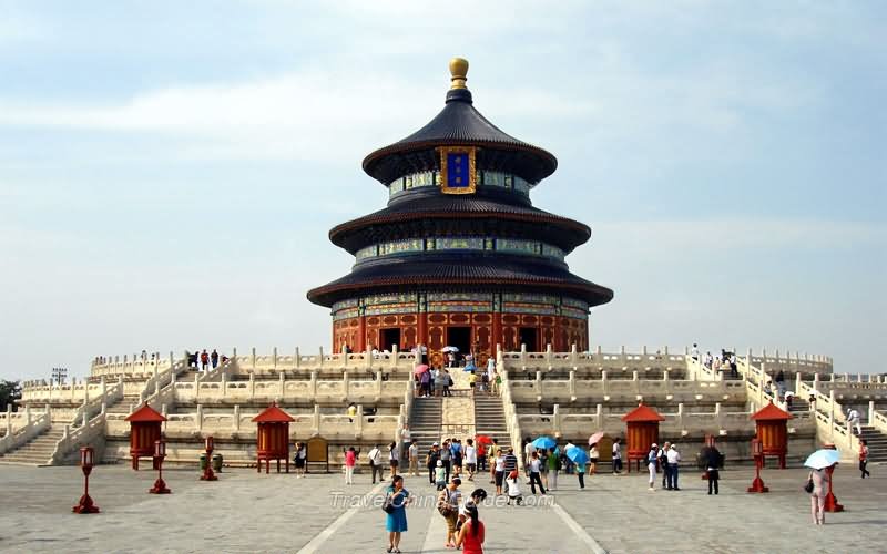 Tourists At The Temple of Heaven, Beijing