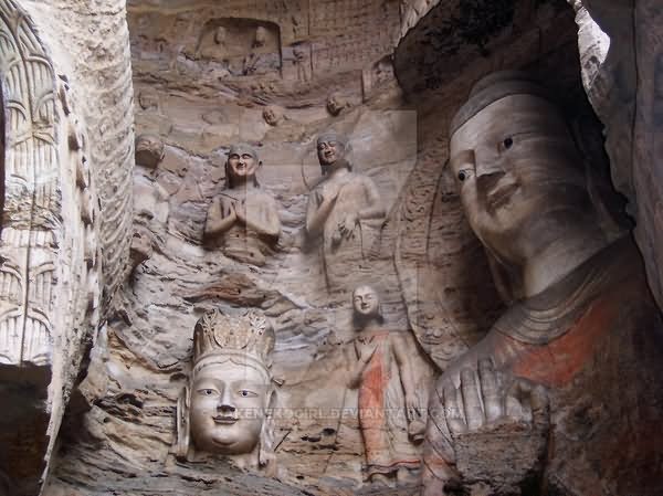 Amazing Lord Buddha Statues At The Mogao Caves, Dunhuang