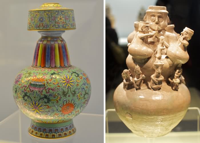 Ancient Vases Inside The Shanghai Museum, China