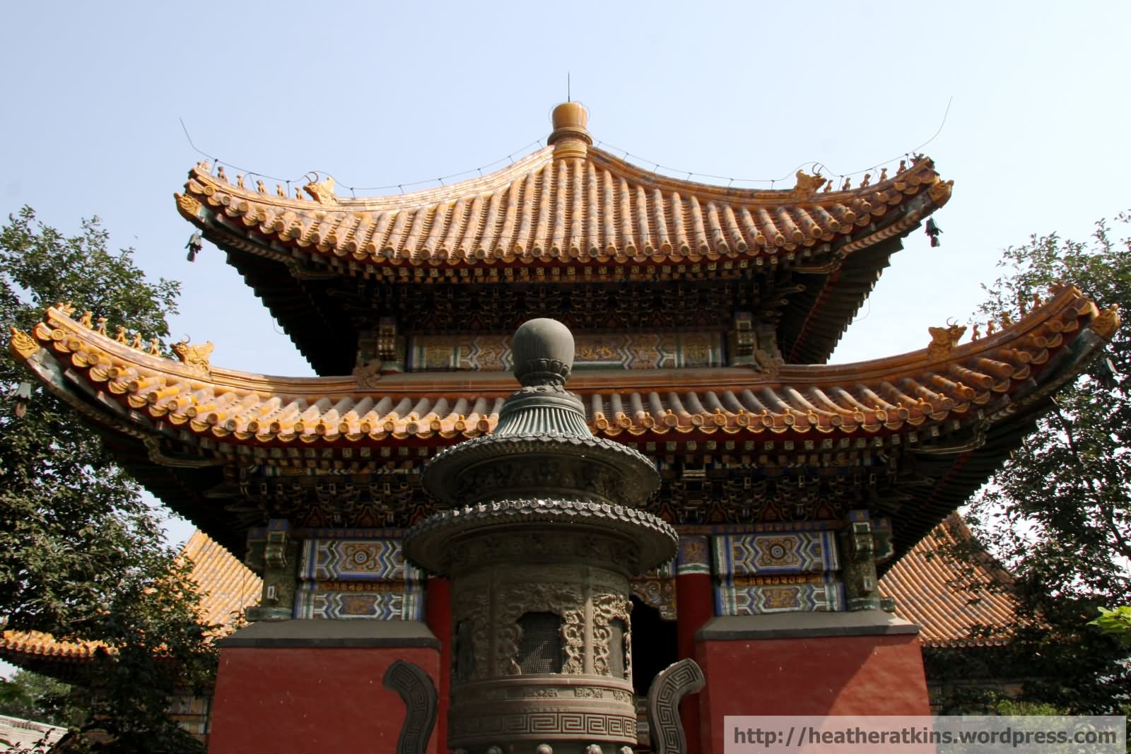 Beautiful Architecture Of The Yonghe Temple, Beijing
