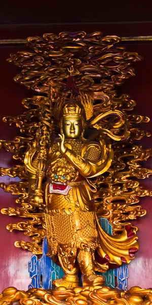 Beautiful Golden Statue Of Lord Buddha Inside The Yonghe Temple