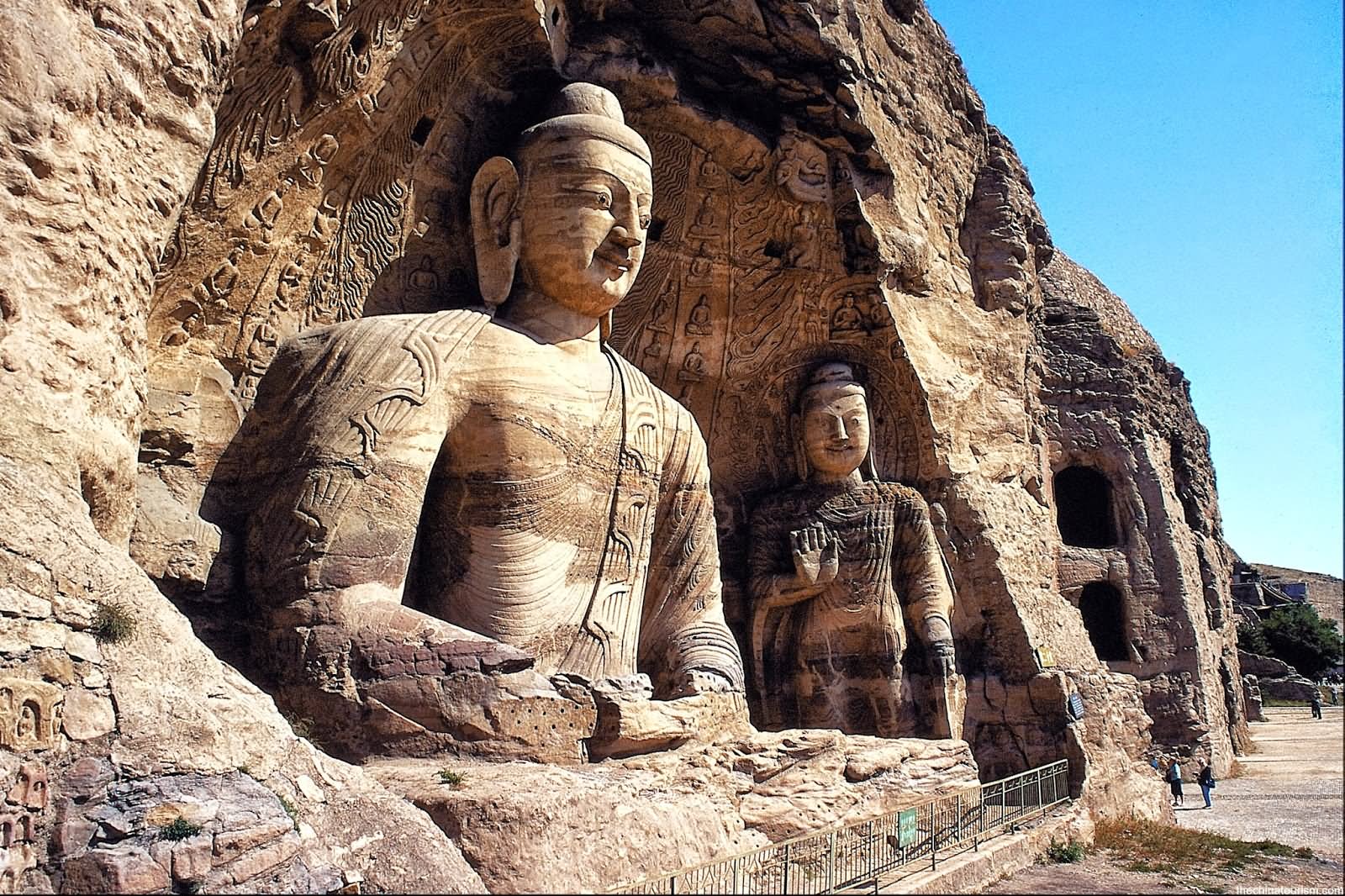 Beautiful Lord Buddha Statues At The Mogao Caves, Dunhuang