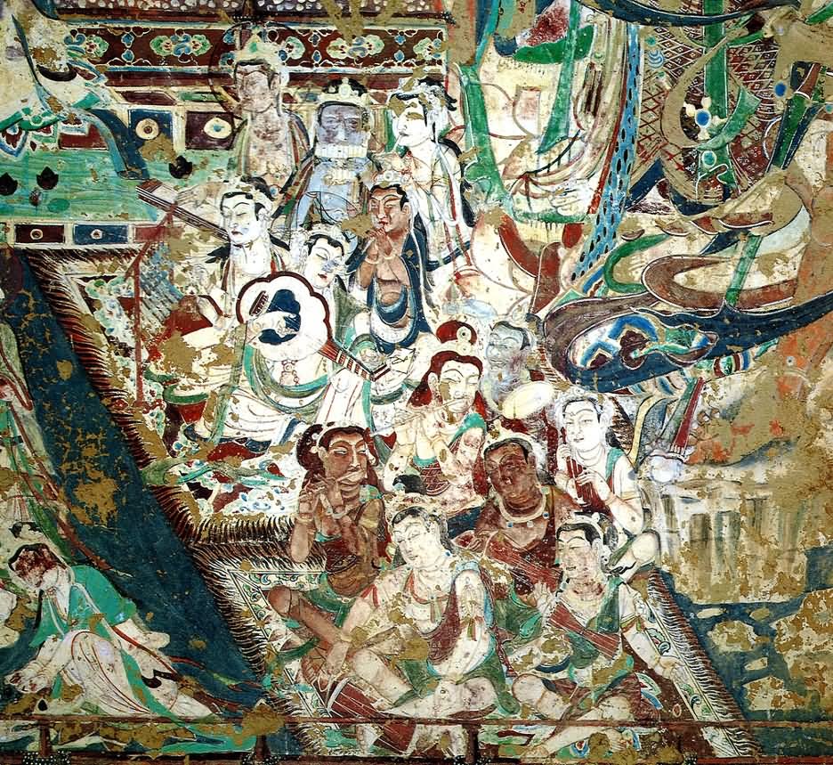 Beautiful Paintings At The Mogao Caves