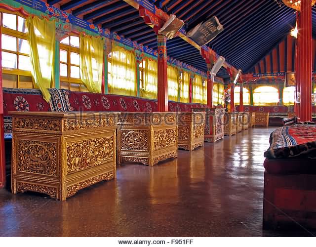 Beautiful Shot Of Inside Potala Palace, Tibet