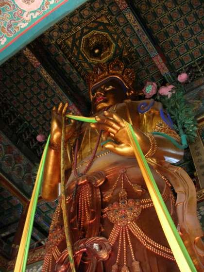 Beautiful Statue Inside The Yonghe Temple, Beijing