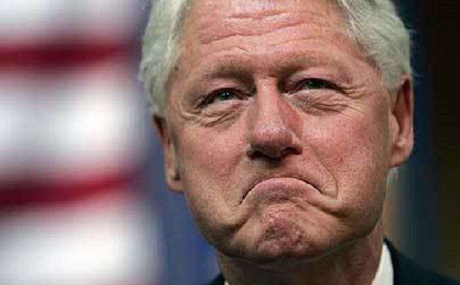 Bill Clinton With Sad Face Funny Picture