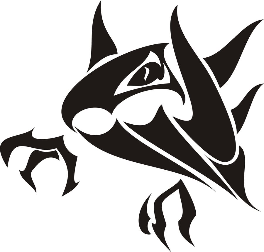 Black Tribal Haunter Pokemon Tattoo Stencil By NewtonianNocturn