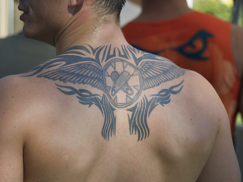 Upper Back Tribal Tattoos