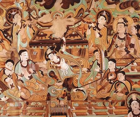 Buddhist Art Inside The Mogao Caves, China