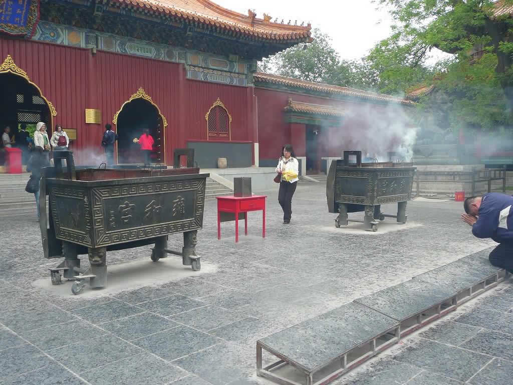 Censers At The Yonghe temple, Beijing