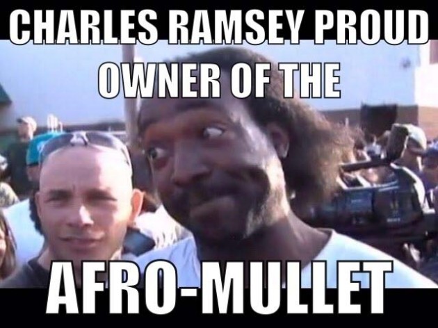 Charles Ramsey Proud Owner Of The Funny Mullet Meme Image