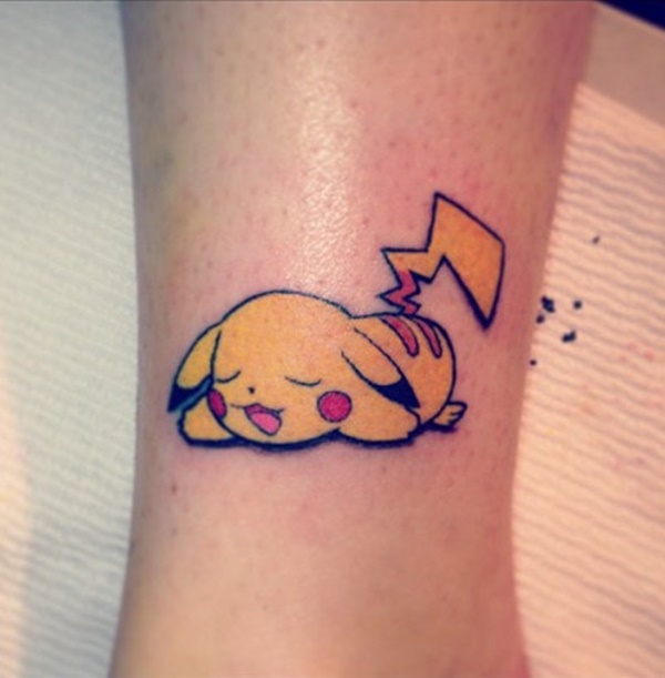 Cool Pikachu Pokemon Tattoo Design
