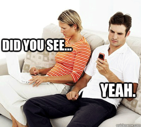 Did You See Yeah Funny Couple Meme Image