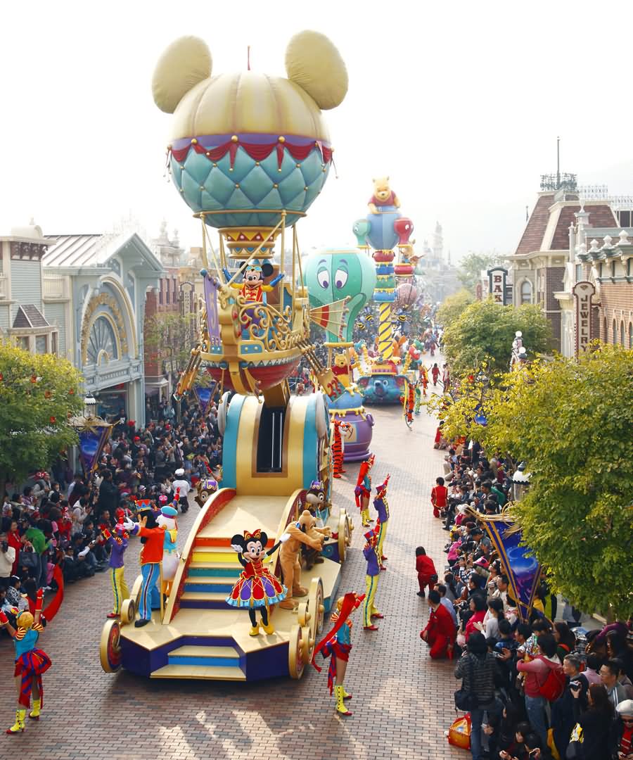 Disney's Flight Of Fantasy Parade At Disneyland Hong Kong