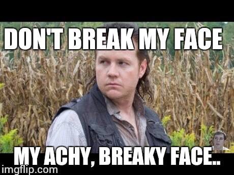 Don't Break My Face My Achy Breaky Face Funny Mullet Meme Image