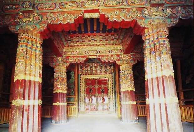 Entrance Gate Inside The Potala Palace, Tibet