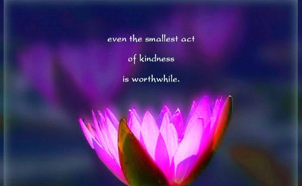 Even the smallest of kindness is worthwhile