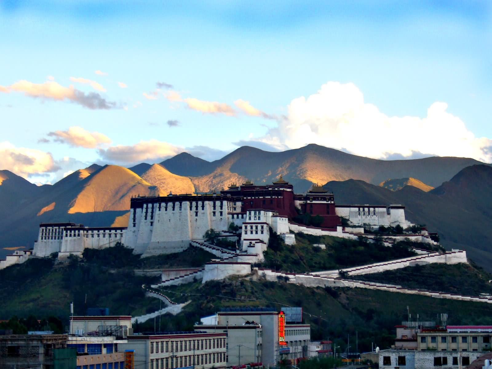 Far View Of The Potala Palace