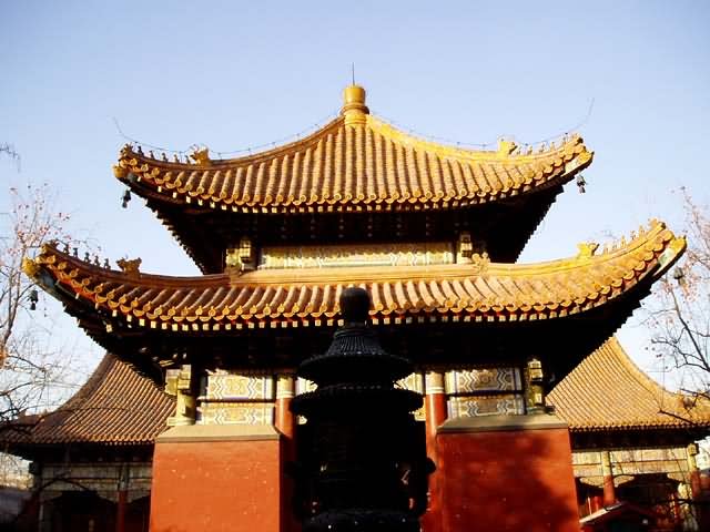 Front View Of Yonghe Temple